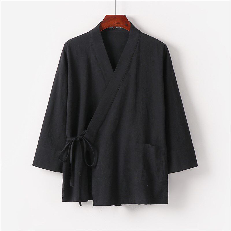 Plus Size Mens Shirt Hanfu Loose Mens Chinese Style Summer
