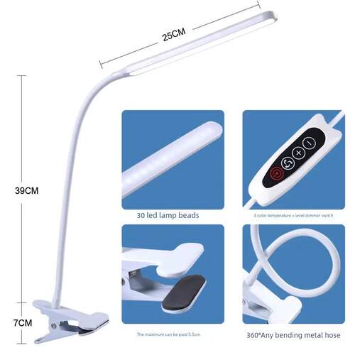 LED clip on desk lamp eye protection lamp clip on lamp台灯