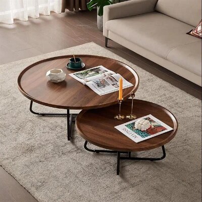 Nordic coffee table home round combination coffee table