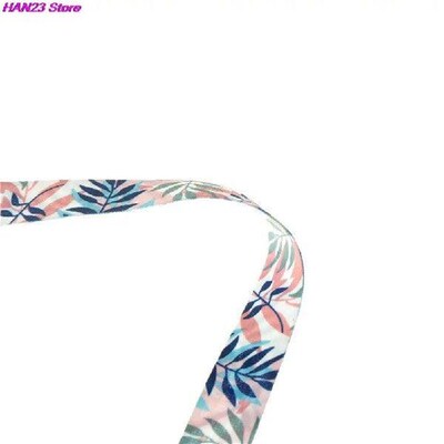 DIY Hang Rope Lanyard Small Fresh Leaves Neck Strap