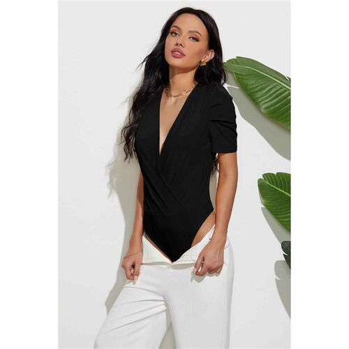 Womens top with pleated sleeves and bottom layer,