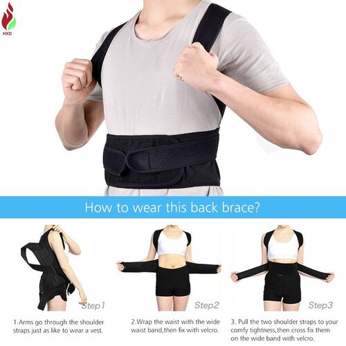 Back Posture Corrector Shoulder Lumbar Brace Spine Support