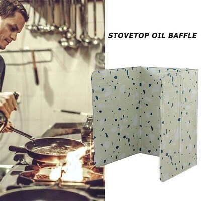 Kitchen Oil Splash Scald WindProof Proof Board Screen