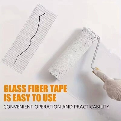 1 Roll 30M Glass fiber self-adhesive mesh tape wall crack Re