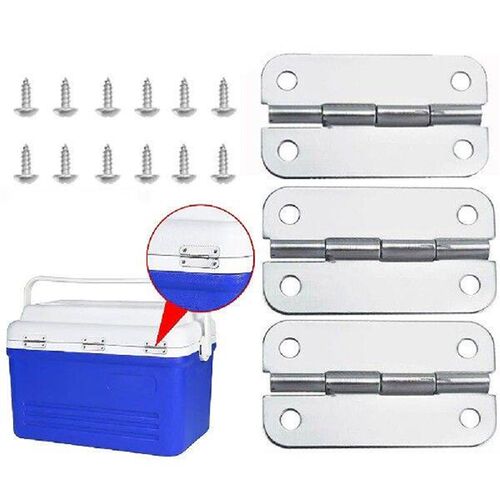 3PCS Igloo Cooler Hinges & Screws Stainless Steel
