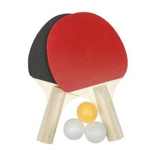 2 pcs Table Tennis Racket Set with 3 ball Play Ping Pong Pad