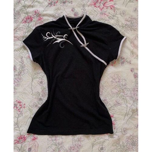 Classic  Slim Personality Womans Clothing Gothic Shirts Ele
