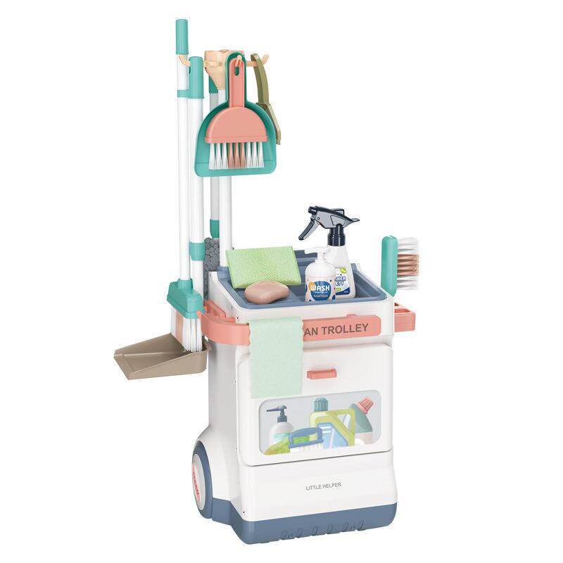 47PCS Cash Register Toys for Kids Supermarket Pretend Play - 实物图
