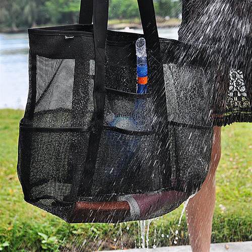 Foldable Portable Beach Bag Mesh Storage Bag Outdoor Beach P