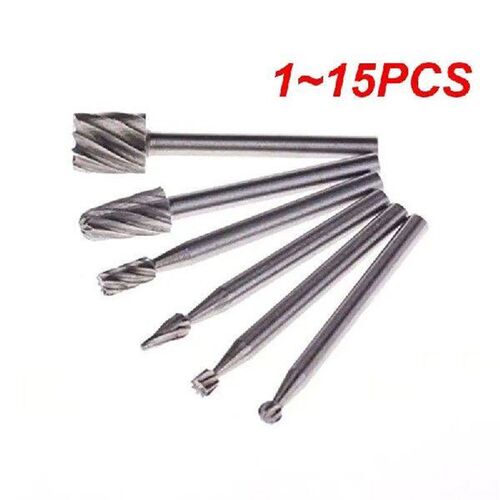 1~15PCS Rotary Cutter File HSS Routing Router Drill Bits