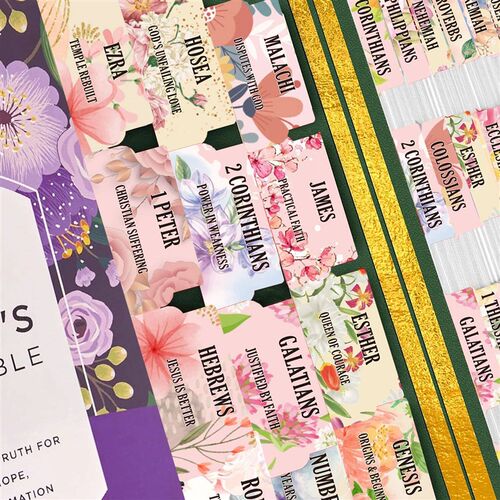 75pcs Large Font Sacred Text Index Tabs Inspirational Book T