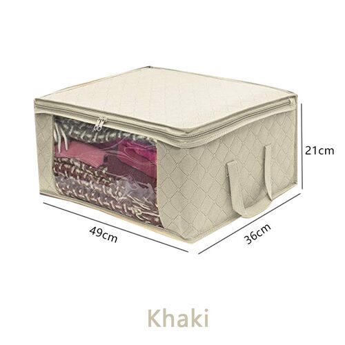 1Piece Large Storage Box Zipper ver Window Folding Organizer