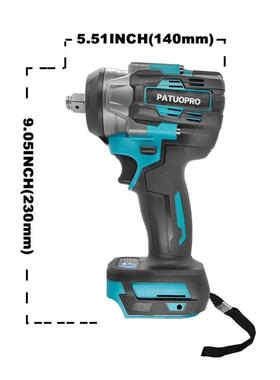 550N.m Cordless Brushless Electric Impact Wrench 1/2 Inch Re
