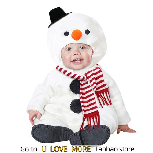 Christmas Clothes Baby Snowman Romper Infant Boy Girl Xmas C