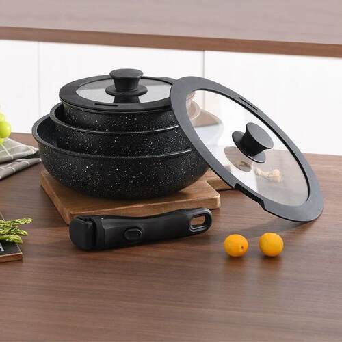 Non Stick Cookware Set Cooking pots Pans Utensils Tableware