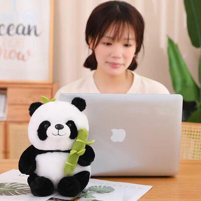 25cm Kawaii Panda With Bamboo Soft Stuffed International Fav