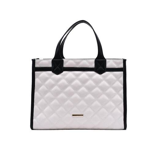 Lattice Large Tote bag 2021 Fashion New High quality PU Leat