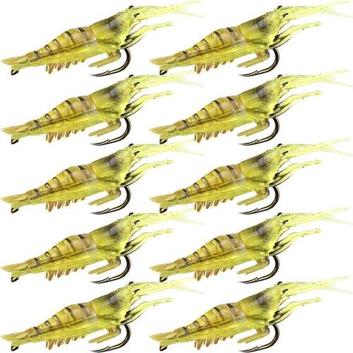 10/20PCS Soft Silicone Luminous Simulation Shrimp Lure With