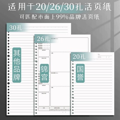 活页文件夹 punched folder A4 paper 3 hole binder ring file