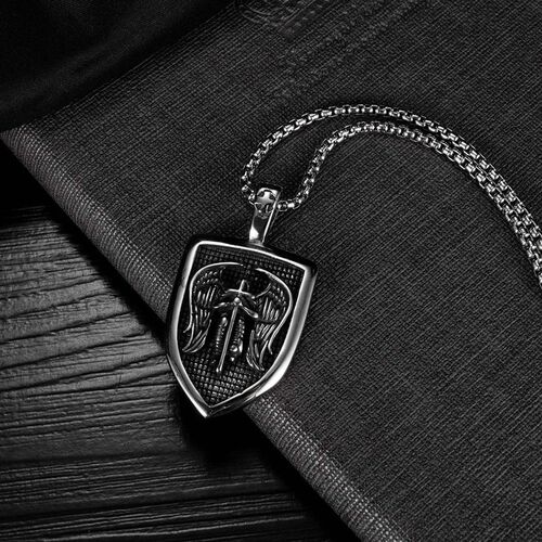 Steet Personality Retro Cross Fashion tend Stainless Steel M
