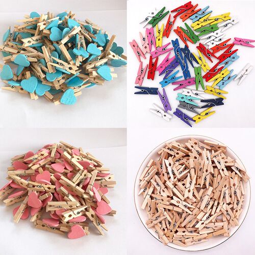 50 PCS Wholesale Very Small Mine Size 25mm Mini Natural Wood