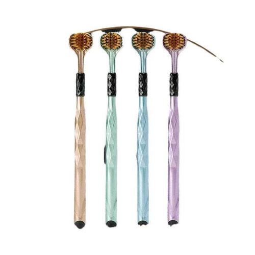 Wrap-around three-sided toothbrush for adults, with soft bri