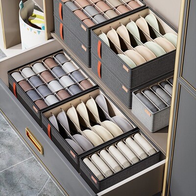 Fabric Underwear Bra Organizer Drawers Panty Sock Sorting St