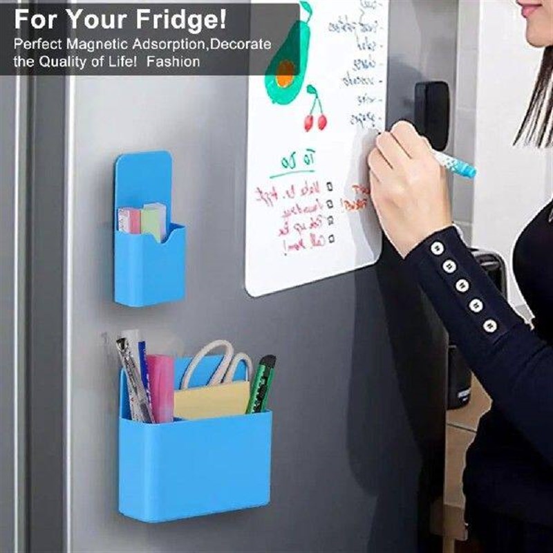 2Pcs Magnetic Fridge Storage Box Cans Marker Pencil Pen图片