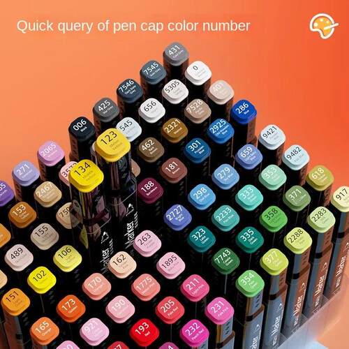 30 Colors Double-Ended Alcohol-Based Quick-Drying Markers St