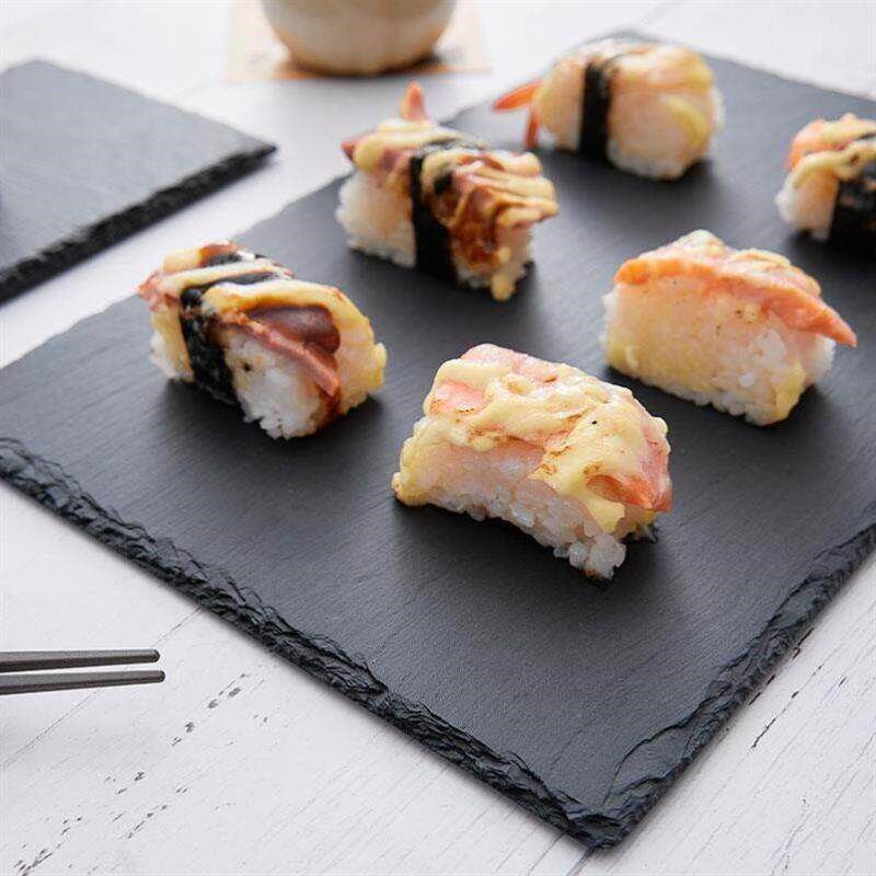 european hotel cheese slate plate stone western盘10英寸四方