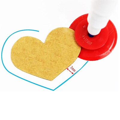 4Pcs DIY Patchwork Scan Wheel Tailor Scanning Line Ring Roun