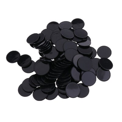 100 Pcs Plastic Poker Chips Bingo Board  Markers Tokens Kids
