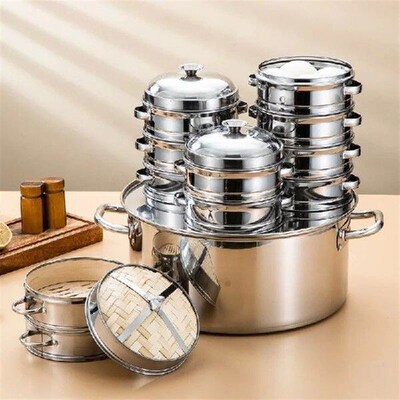 Stainl Steel Ster Ra Dumpling er Commercial Home Use round