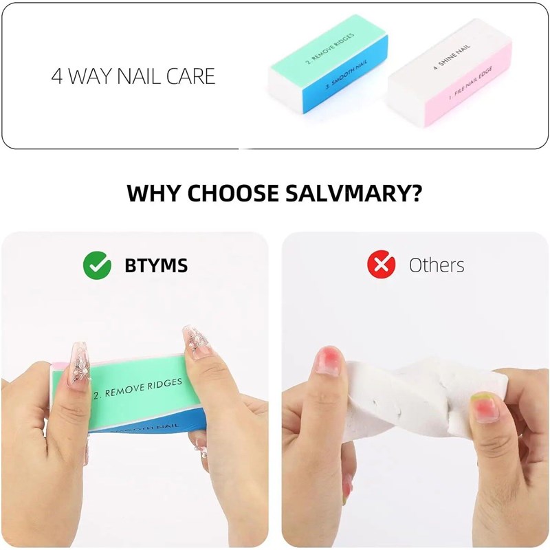 5 Pcs/1Set Nail Sponge Buffer Block Shine Polisher Nail Buff图片