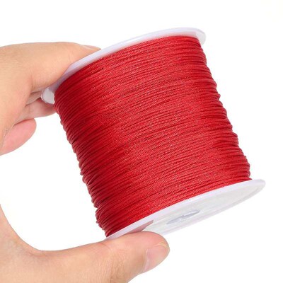 No. 72 jade thread 0.8mm red rope hand rope handmade  braide