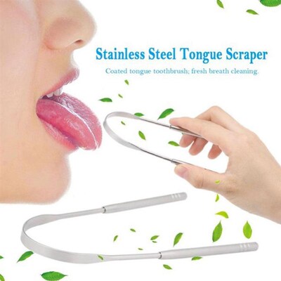Tongue Scraper Cleaner Fresh Breath Cleaning Coated Tongue