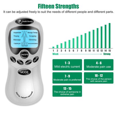 Health Care Tens Massage Machine with Electrode Pads Acupunc