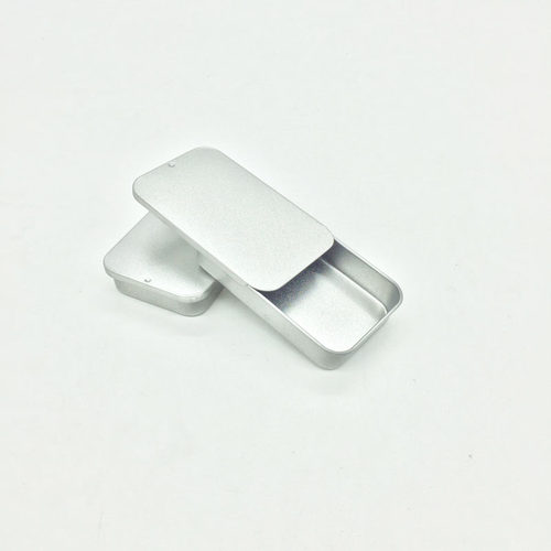 Mini Tin Box Bins Jar Rectangle Empty Iron Box Portable Lips