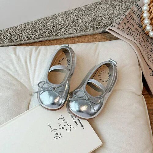Children Little Leather Shoes for Girls 2024 Spring&Autumn N