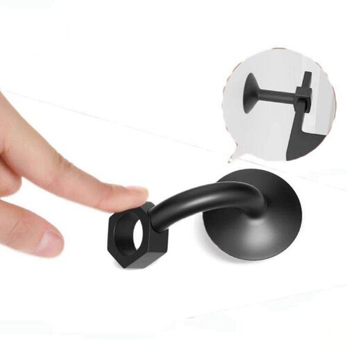 No-drill door stopper, door handle collision protection pad,