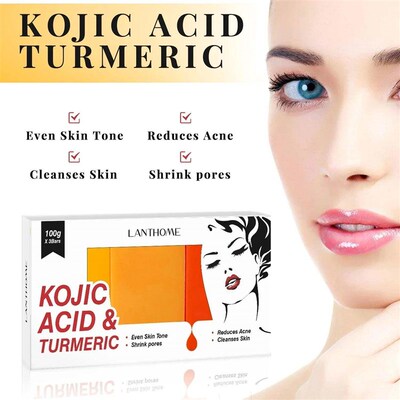 Kojic Acid Soap Cleaning Pore Dirt Acne Blackhead曲酸手工皂