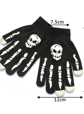 Halloween Supplies Luminous Gloves for Winter Hand Warmer No
