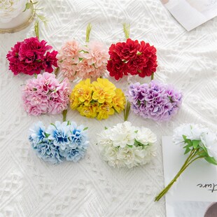 18PCS Artificial Flowers Bouquet Stamen Wedding Party Christ