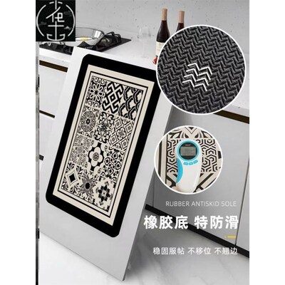 Kitchen waterproof floor mat wipes leave-in carpet 厨房地垫
