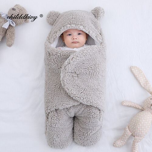Soft Newborn Baby Wrap Blankets Baby Sleeping Bag Envelope F
