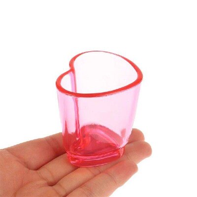 1PC Beer Cup Heart-shaped Wine Glass Plastic Whisky Mini