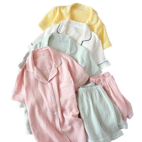 2023 Summer New Ladeis Sweet Candy Color Gauze Cotton Solid
