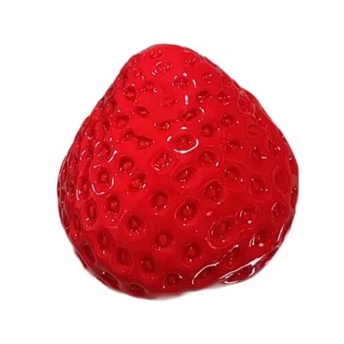 Big Strawberry Squeeze Taba Squishy Toy Kawaii Red Pink Squi