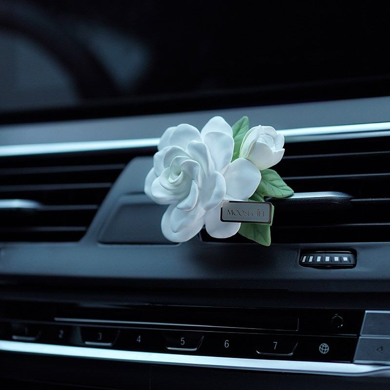 栀子花汽车载空调出风口香薰氛车用香水装饰摆件花朵车内饰品,汽车用品/电子/清洗/改装,汽车香水香薰,淘宝优惠券,粉丝福利购,淘宝优惠卷