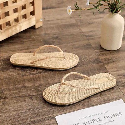 2024 New Flip Flops Women Slippers Ladies Shoes Indoor Outdo